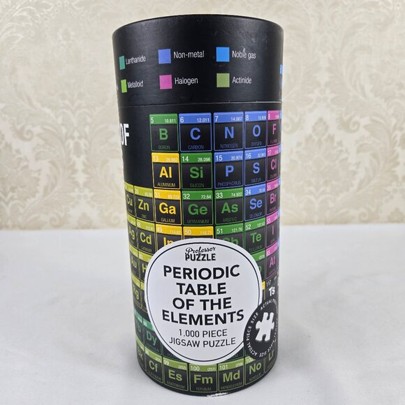 Professor Puzzle "Periodic Table Of The Elements" 1000 Piece Jigsaw Puzzle - Picture 1 of 8